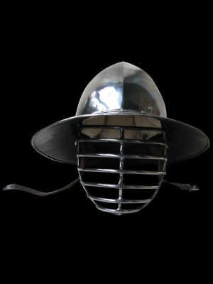 Chapel-de-fer with bar grill Helmets