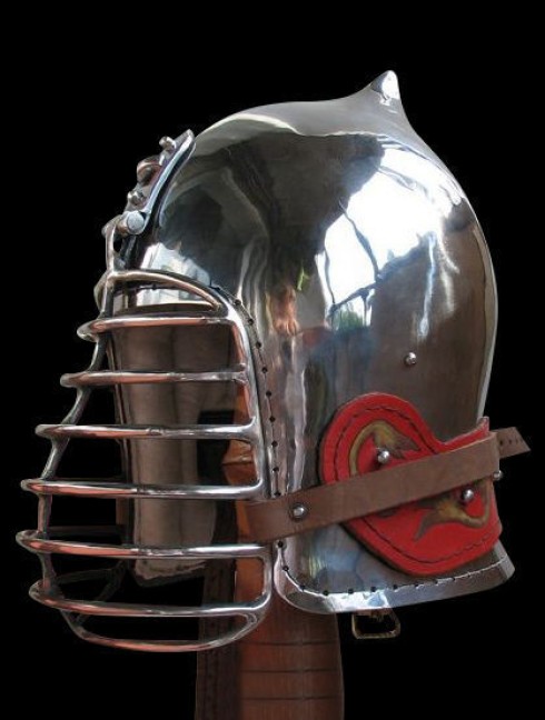 Onion top bascinet with klappvisor Plattenrüstungen