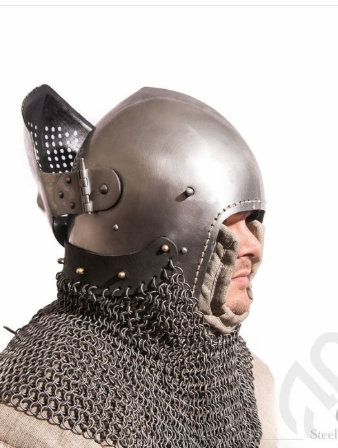 Bascinet 1350-1440 years with Single Ocular visor Armadura de placas