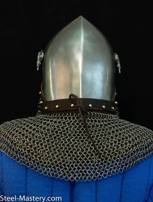Bascinet 1350-1440 years with Single Ocular visor Armadura de placas