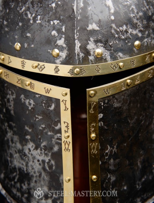 Barbute Helm with narrow T-opening - 1460 year Helmets