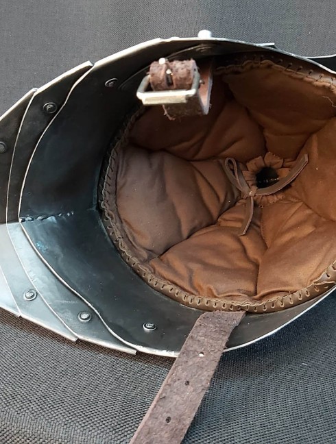 Visored french sallet with bevor - 15th century Plattenrüstungen
