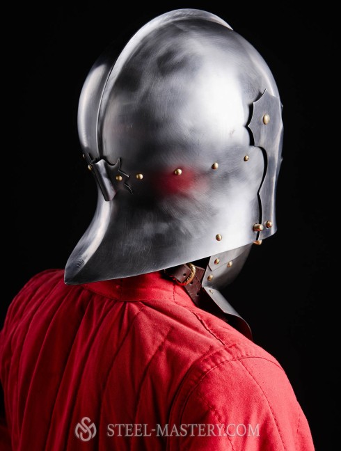 Gothic Sallet with visor - 15ct Helmets