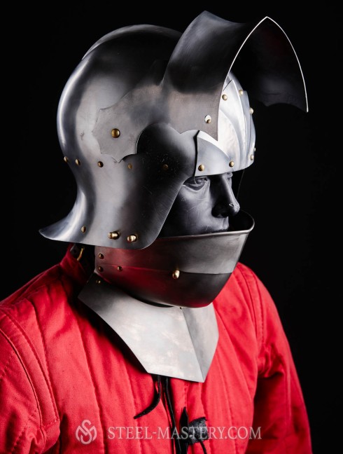 Gothic Sallet with visor - 15ct Helmets
