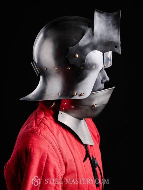 Gothic Sallet with visor - 15ct Helmets