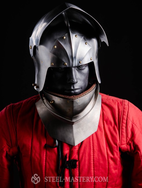 Gothic Sallet with visor - 15ct Plattenrüstungen