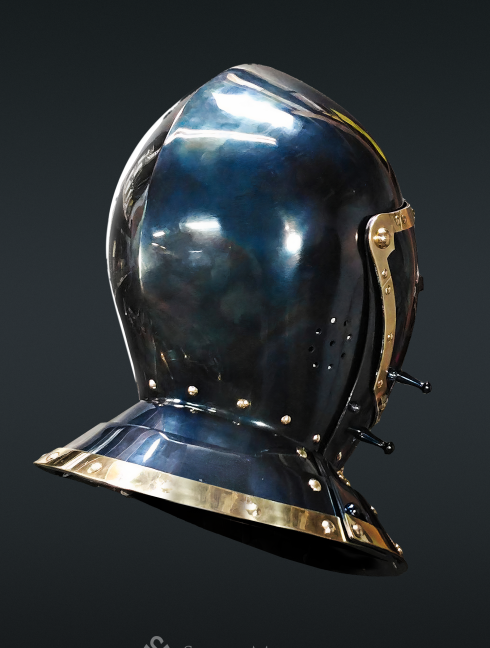 European medieval closed helmet (armet) - 16th century Corazza