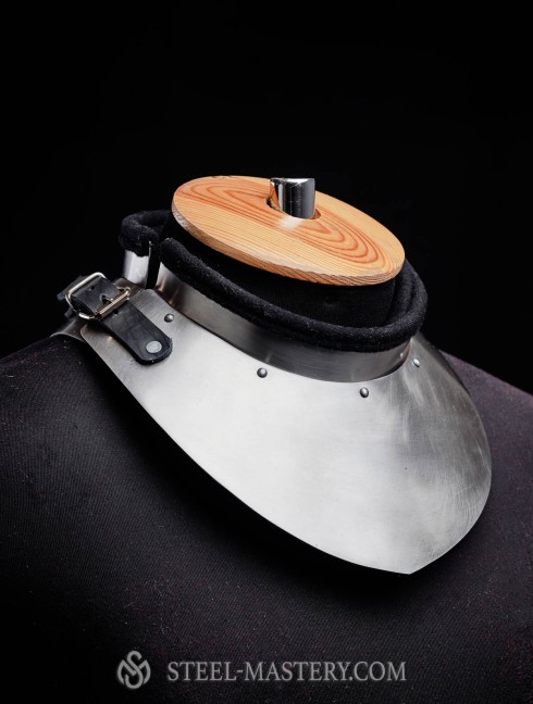 Gorget with front and back neck protection Armure de plaques