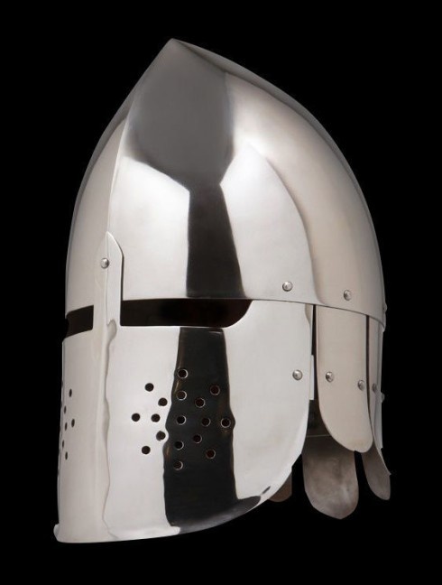 "Phrygian cap" helmet with plate neck protection Plattenrüstungen