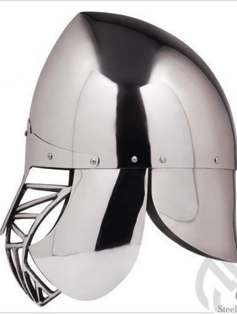 Phrygian helm with bar grid and full neck protection Armadura de placas