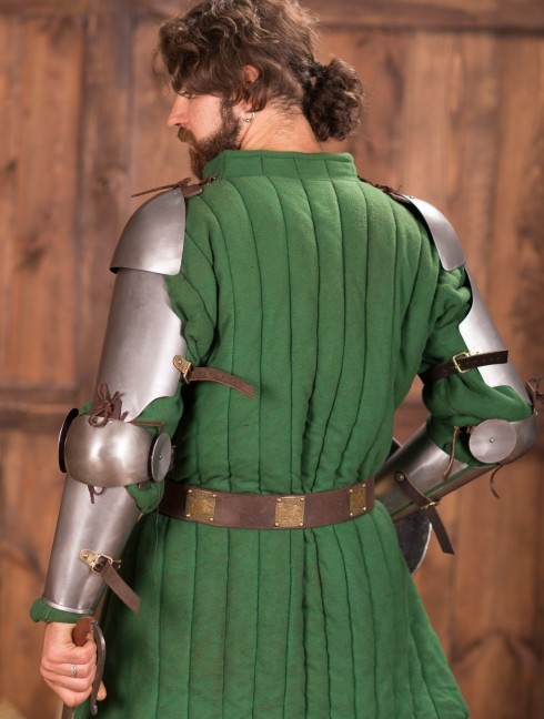 Full arm protection 13-14th century Metal bracers, couters and full arms