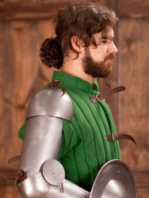 Full arm protection 13-14th century Metal bracers, couters and full arms