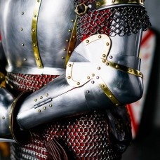 Knightly plate arms of the 14th century with Elbow Caps image-1