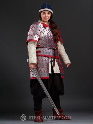 Steel lamellar armor Protección corporal laminar