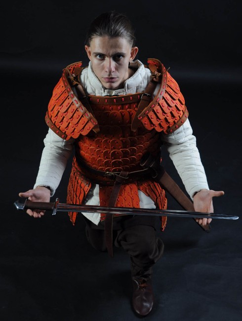 Leather lamellar armor Lamellar body protection