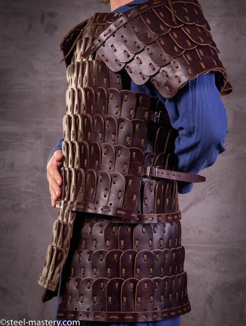 Leather lamellar armor Lamellar body protection