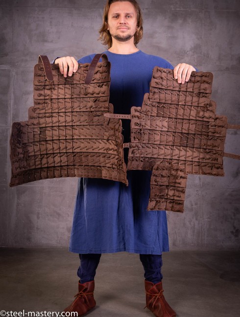 Leather lamellar armor Lamellar body protection