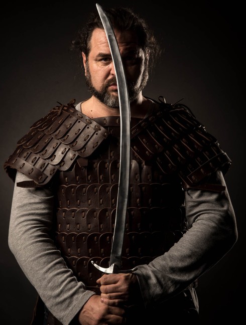 Leather lamellar armor Lamellar body protection
