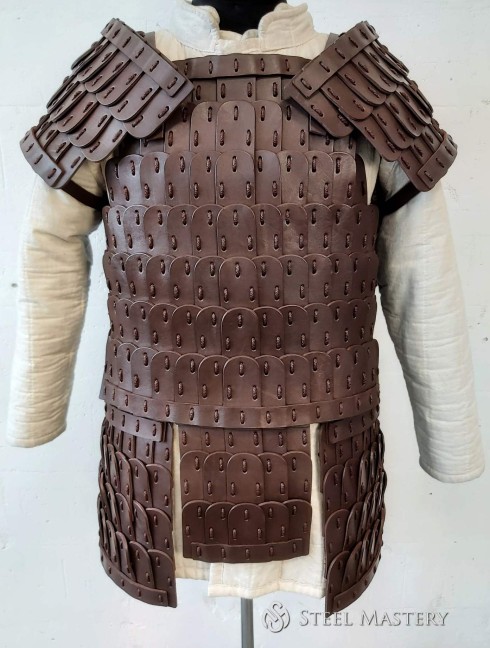 Leather lamellar armor Lamellar body protection
