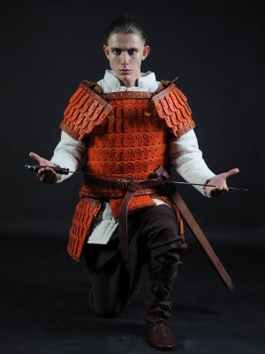 Leather lamellar armor Lamellar body protection