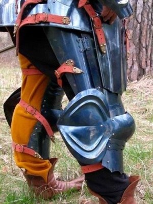 English gothic legs late 15th century Metal leg protection