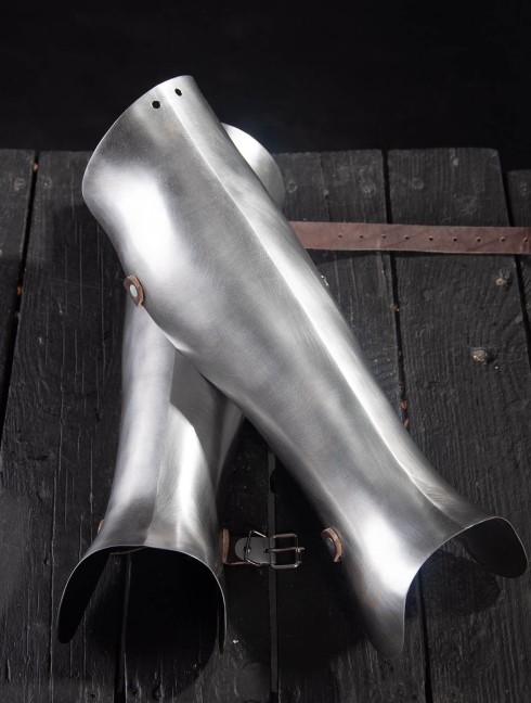 14th - 16th Style Half greaves Metal leg protection