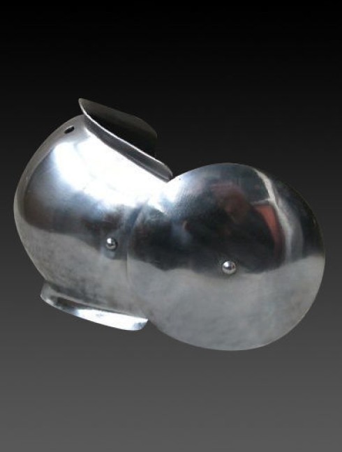 Knee cap with plain rondel Plattenrüstungen