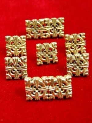Cast bronze rivet-belt mount "Square" Ornements de ceinture