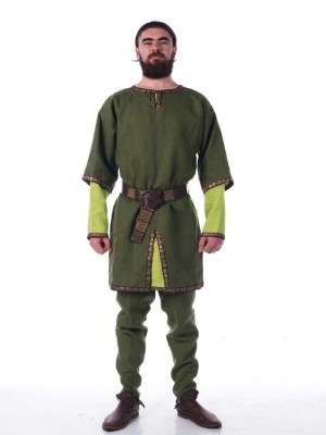 Early Medieval men s costume Mittelalterliche Kleidung