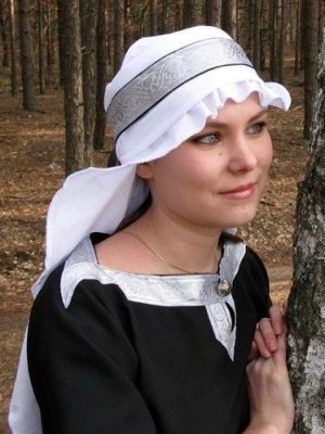 Hair covering with fabric snood Headwear