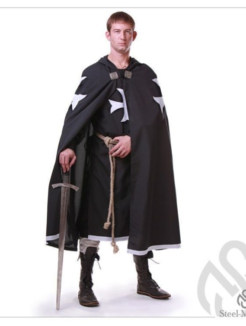 Costume of Hospitaller Order knight or Maltese knight Vêtements médiévaux