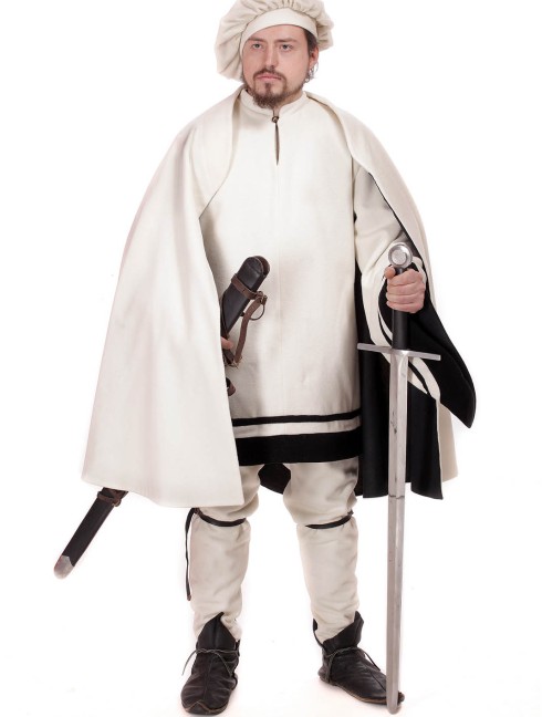 Costume of knight, XIV century Vêtements médiévaux