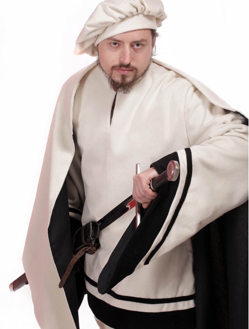 Costume of knight, XIV century Mittelalterliche Kleidung