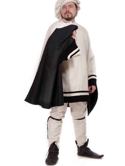Costume of knight, XIV century Vêtements médiévaux