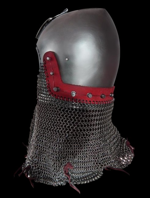 Bascinet helmet without a visor Helmets