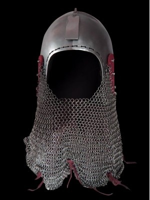 Bascinet helmet without a visor Armadura de placas