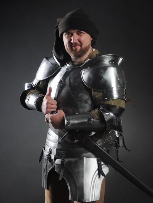 Milan-style cuirass 1450-1485 years, a part of "Avant Armour" Plattenrüstungen