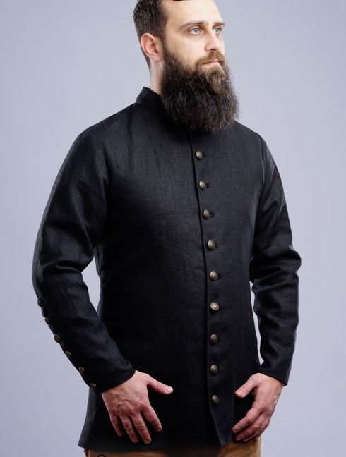 Medieval cotardie with stand-up collar Men's overclothers