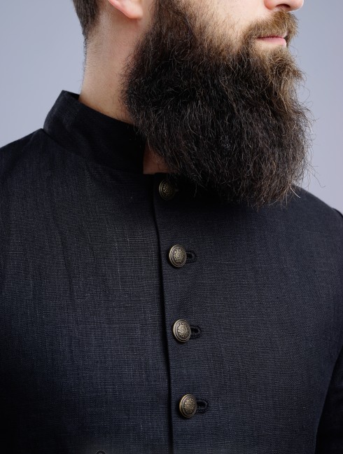 Medieval cotardie with stand-up collar Men's overclothers