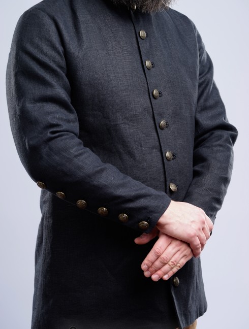 Medieval cotardie with stand-up collar Men's overclothers