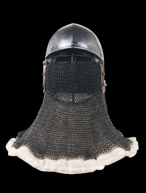 Bascinet with peak Helmets