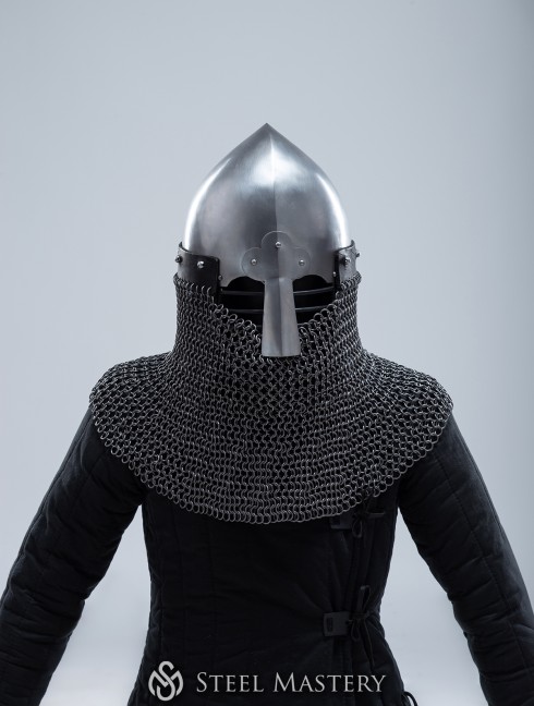 Norman helmet with face and neck protection Helmets