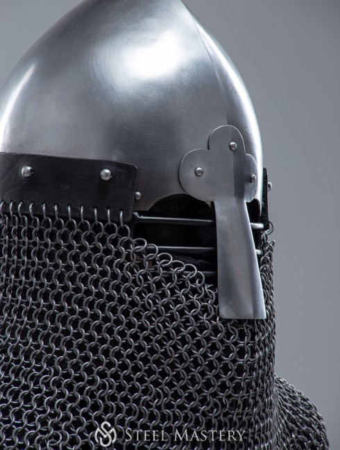 Norman helmet with face and neck protection Helmets
