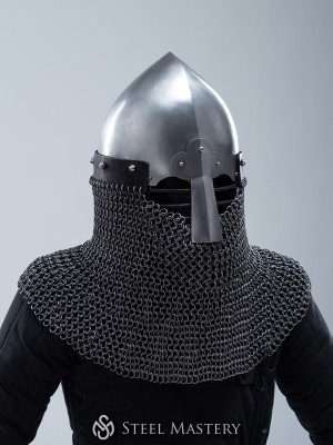 Norman helmet with face and neck protection Helmets