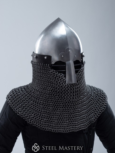 Norman helmet with face and neck protection Helmets