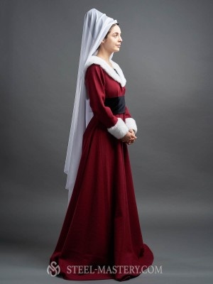 Burgundian gown, XV century Vêtements médiévaux