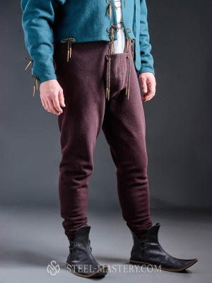 Tight chausses with codpiece, XV century