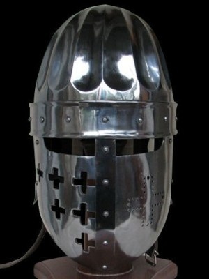 Fluted norman helmet Plattenrüstungen
