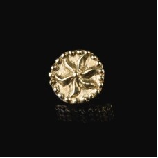 Medieval decorative button with flower pattern 10 pcs in stock  image-1