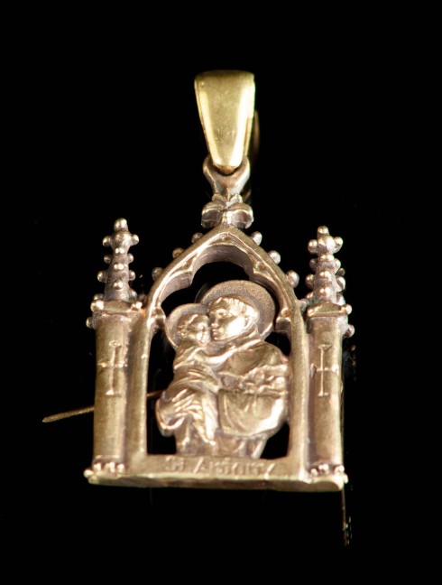 Medieval badge "Saint Anthony"